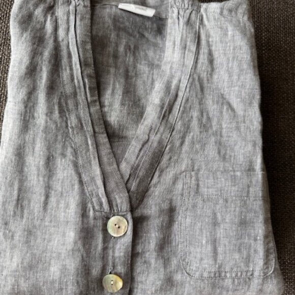 Pure Jill Linen One-Pocket Tunic - Picture 2 of 5